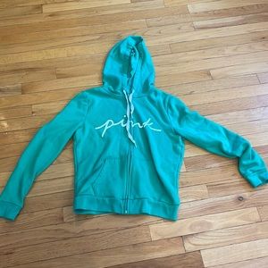 victoria’s secret/pink zip up jacket